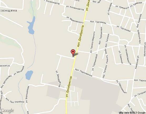 Схема рекламной плоскости по адресу Дитяча лікарня, в. Декабристів,85