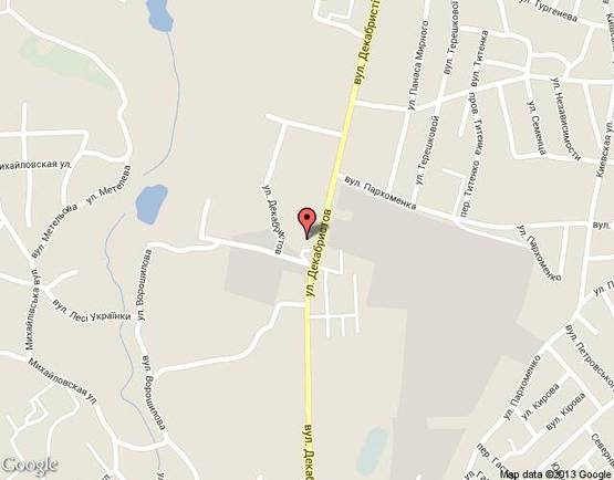 Схема рекламной плоскости по адресу АЗС  ТНК № 1, в.. Декабристів, 57