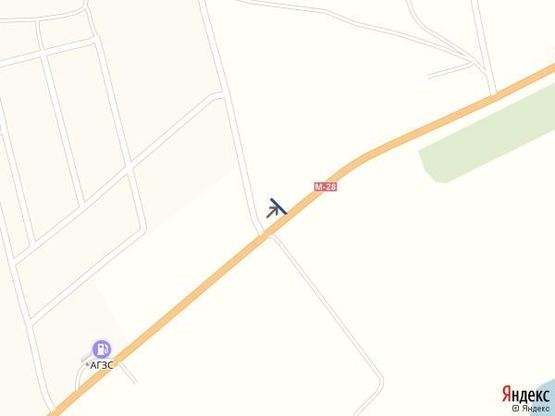 Схема рекламної площини за адресою Одесса-Южный 26+00 Б (Дофиновка) в стор. Южного