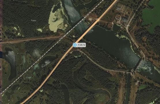 Схема рекламної площини за адресою п. Райгородок (въезд в мост)