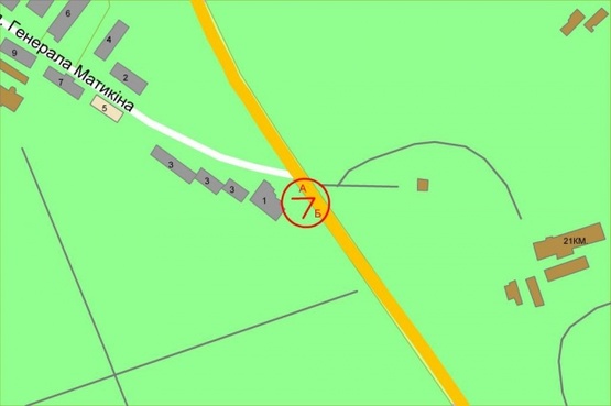 Схема рекламної площини за адресою Столичное шоссе (Конча Заспа)/ Генерала Матыкина (Супермаркет "Велика Кишеня") в Киев Схема рекламної площини за адресою Столичное шоссе (Конча Заспа)/ Генерала Матыкина (Супермаркет "Велика Кишеня") в Киев