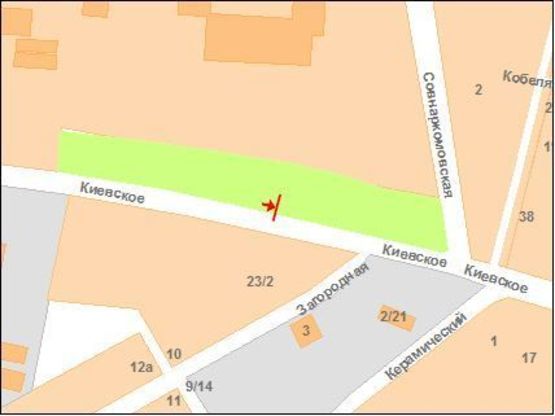 Схема рекламної площини за адресою ул.К.Шоссе возле "Авторынка" Схема рекламної площини за адресою ул.К.Шоссе возле "Авторынка"