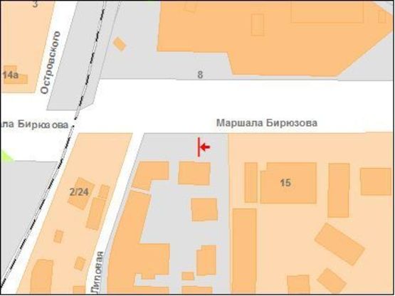 Схема рекламної площини за адресою ул. М.Бирюзова, 7 Схема рекламної площини за адресою ул. М.Бирюзова, 7