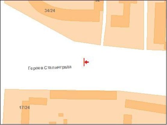 Схема рекламної площини за адресою на перекр. ул. В.Тырновская и ул. Г.Сталинграда (на ул.В.Тырновская) Схема рекламної площини за адресою на перекр. ул. В.Тырновская и ул. Г.Сталинграда (на ул.В.Тырновская)