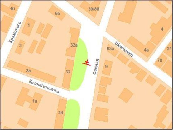 Схема рекламної площини за адресою ул. Сенная, 32 Схема рекламної площини за адресою ул. Сенная, 32