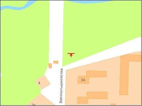 Схема рекламної площини за адресою В.Тирнівська вул. Схема рекламної площини за адресою В.Тирнівська вул.