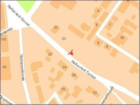 Схема рекламної площини за адресою Небесної Сотні вул.(Леніна), (Воскресенський узвіз)