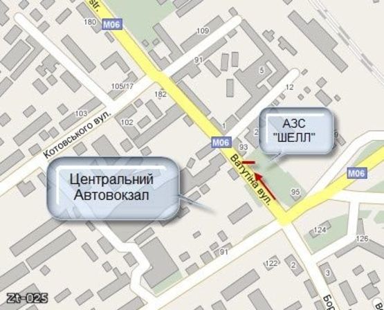 Схема рекламної площини за адресою Проспект Незалежності, 93 Схема рекламної площини за адресою Проспект Незалежності, 93