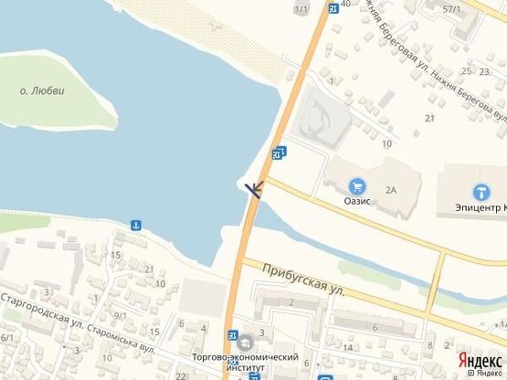 Схема рекламної площини за адресою вул. С.Бандери (над річкою) Схема рекламної площини за адресою вул. С.Бандери (над річкою)