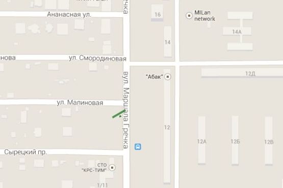 Схема рекламної площини за адресою Маршала Гречка вул., 12: СТО (в напр. Виноградаря) Схема рекламної площини за адресою Маршала Гречка вул., 12: СТО (в напр. Виноградаря)