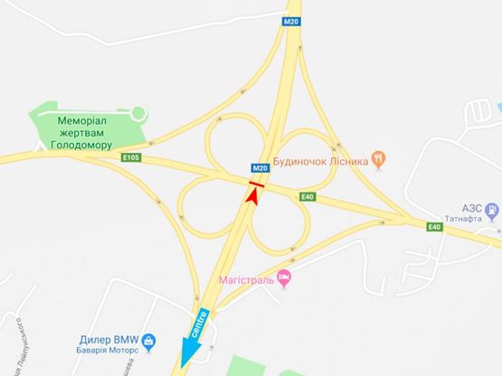 Схема рекламної площини за адресою Академика Курчатова пр. - Лозовеньковский пр. (3) Схема рекламної площини за адресою Академика Курчатова пр. - Лозовеньковский пр. (3)