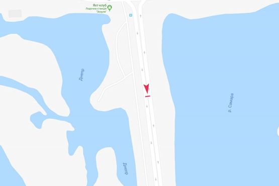 Схема рекламной плоскости по адресу Усть - Самарский мост. Направление на Приднепровск Схема рекламной плоскости по адресу Усть - Самарский мост. Направление на Приднепровск
