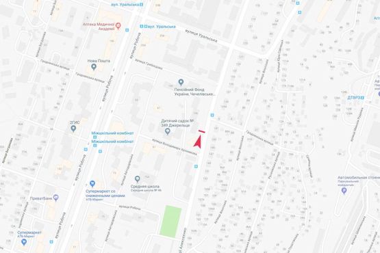 Схема рекламной плоскости по адресу Надежды Алексеенко ул., 106 Схема рекламной плоскости по адресу Надежды Алексеенко ул., 106