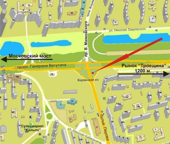 Схема рекламной плоскости по адресу Бул.Перова/пр.Ген.Ватутина (развязка Воскресенка/Троещина) Схема рекламной плоскости по адресу Бул.Перова/пр.Ген.Ватутина (развязка Воскресенка/Троещина)