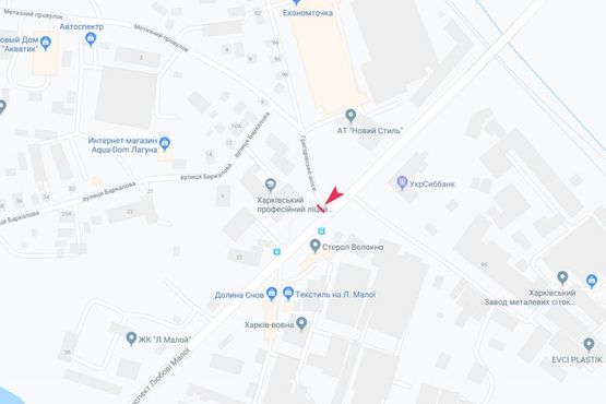 Схема рекламної площини за адресою Любови Малой пр-т, 30 - Григоровское шоссе, из центра Схема рекламної площини за адресою Любови Малой пр-т, 30 - Григоровское шоссе, из центра