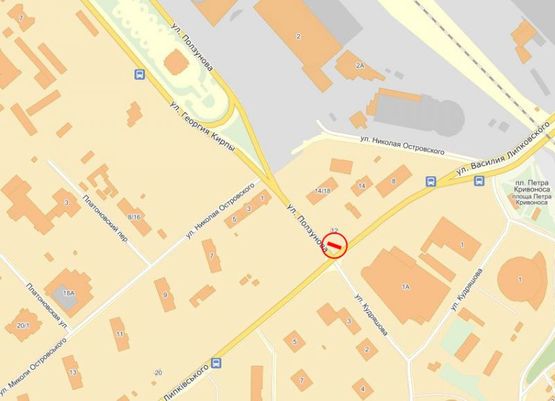 Схема рекламной плоскости по адресу Урицкого ул.,д. 14 правый Схема рекламной плоскости по адресу Урицкого ул.,д. 14 правый