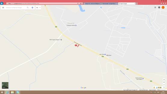 Схема рекламної площини за адресою Обїздна М-10, З.О. м. Львова, біля Транс-Сервіс-1 в сторону Кінг Крос