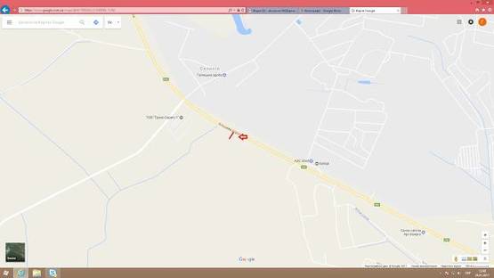 Схема рекламної площини за адресою Обїздна М-10, З.О. м. Львова, біля Транс-Сервіс-1 в сторону Епіцентру