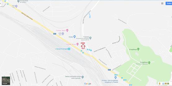 Схема рекламної площини за адресою вул. Омеляна Ковча рух до вул. Вінниця, місце №2 Схема рекламної площини за адресою вул. Омеляна Ковча рух до вул. Вінниця, місце №2