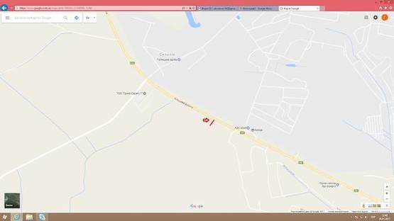 Схема рекламной плоскости по адресу Обїздна М-10, З.О. м. Львова, біля готеля Галіція в сторону Кінг Крос