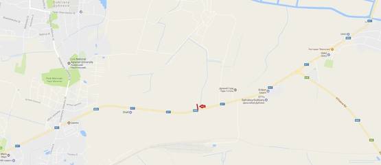 Схема рекламної площини за адресою Обїздна М-06, Підїзд до м.Львова, біля гот. Древній Град в сторону Львова (нижній)