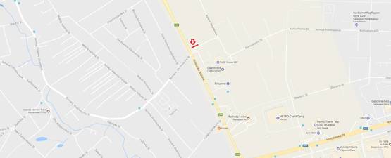 Схема рекламної площини за адресою Обїздна М-10, З.О. м. Львова, Автосалон Honda, Епіцентр,Метро в сторону вул.Городоцька