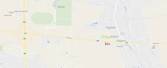 Схема рекламной плоскости по адресу Об'їзна М-06, Київ-Чоп, с. Зубра в сторону Панської Гори