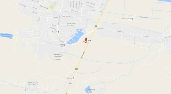 Схема рекламної площини за адресою Обїздна М-06, Київ-Чоп, перед с.Чишки в сторону Пасіки-Зубрицькі