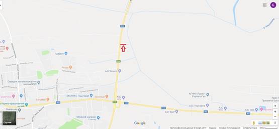 Схема рекламной плоскости по адресу М-06 Київ-Чоп, за поворотом на Тернопіль і в сторону Києва (правий) Схема рекламной плоскости по адресу М-06 Київ-Чоп, за поворотом на Тернопіль і в сторону Києва (правий)