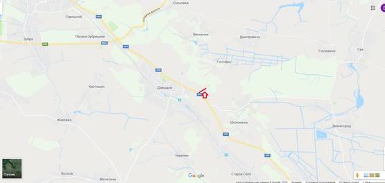 Схема рекламної площини за адресою Н-09 Мукачеве-Івано-Франківськ-Львів, перед с. Давидів в сторону м. Львів (правий)