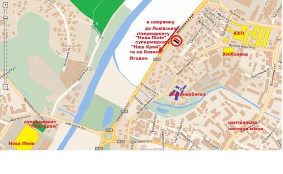 Схема рекламної площини за адресою вул.Набережна (перетин з вул. Сільська) Схема рекламної площини за адресою вул.Набережна (перетин з вул. Сільська)