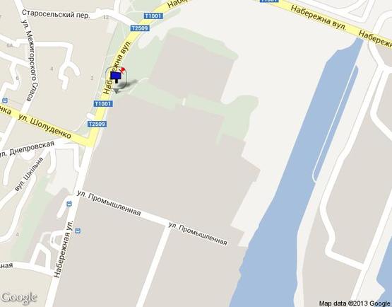 Схема рекламной плоскости по адресу Набережная-ул.Шолуденко (перед поворотом) в Киев Схема рекламной плоскости по адресу Набережная-ул.Шолуденко (перед поворотом) в Киев