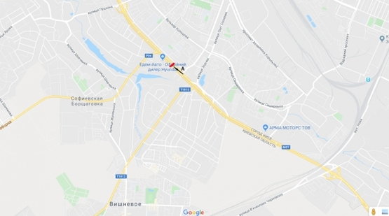 Схема рекламної площини за адресою Кольцевая дорога, напр. ул. Зодчих, 18 - ("Опалковый Замок", ав-н "ТOYOTA") - напр. на пр. Победы