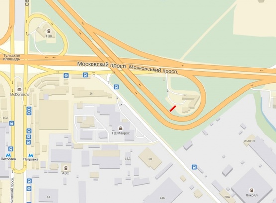 Схема рекламной плоскости по адресу Московский пр-т, заезд на Богатырскую (Петровка, ТЦ Макрос) Схема рекламной плоскости по адресу Московский пр-т, заезд на Богатырскую (Петровка, ТЦ Макрос)
