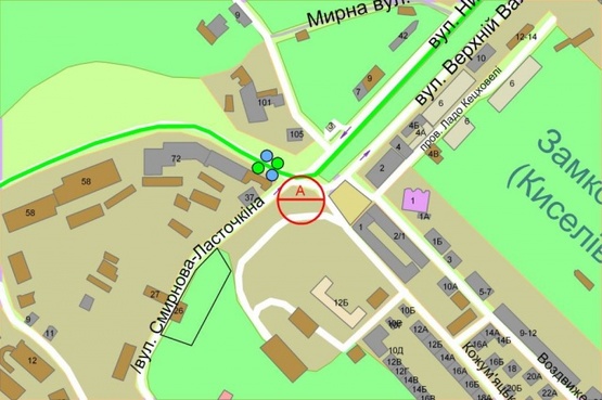 Схема рекламной плоскости по адресу Глубочицкая (угол Вознесенск.сп./Кожемяц.)
