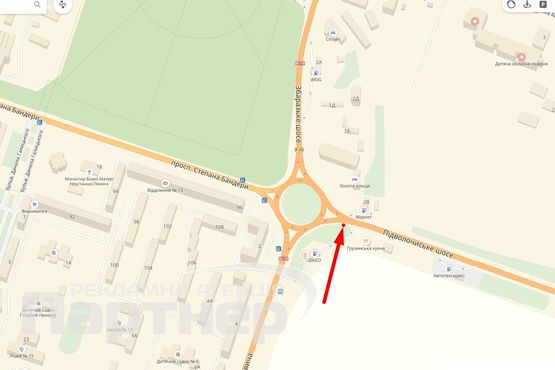 Схема рекламної площини за адресою Протасевича