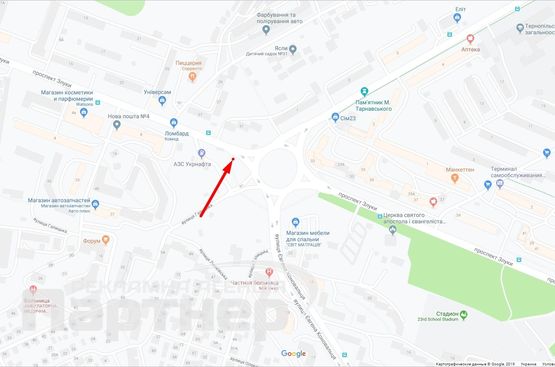 Схема рекламной плоскости по адресу Злуки п-кт Схема рекламной плоскости по адресу Злуки п-кт