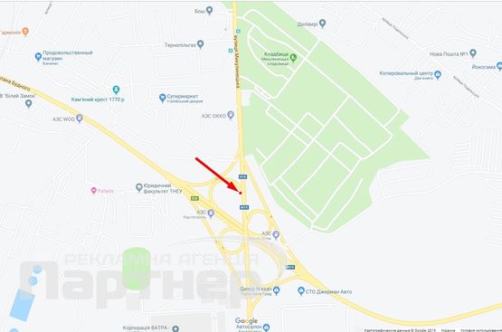 Схема рекламной плоскости по адресу Микулинецька Схема рекламной плоскости по адресу Микулинецька