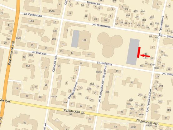 Схема рекламной плоскости по адресу Ул.Соборная, 11 (Центр. прод. рынок) №13 Схема рекламной плоскости по адресу Ул.Соборная, 11 (Центр. прод. рынок) №13