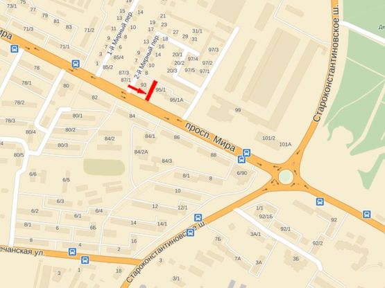 Схема рекламной плоскости по адресу Мира пр-т, 95/1 Схема рекламной плоскости по адресу Мира пр-т, 95/1