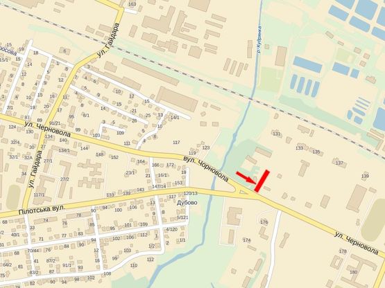 Схема рекламной плоскости по адресу Черновола ул. - ул. Пилотская Схема рекламной плоскости по адресу Черновола ул. - ул. Пилотская