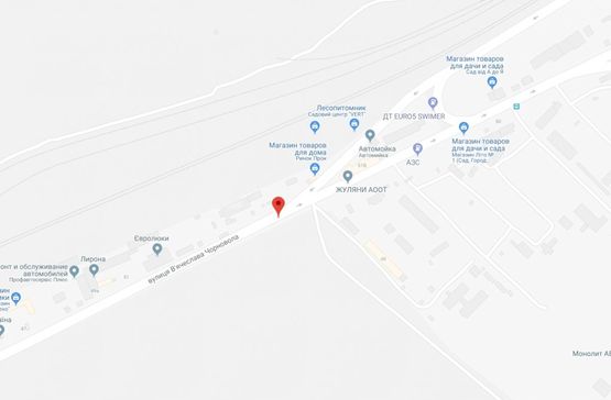 Схема рекламної площини за адресою Вишневе, Вишневе, вул.В.Чорновола, перед виїздом на Жилянский міст