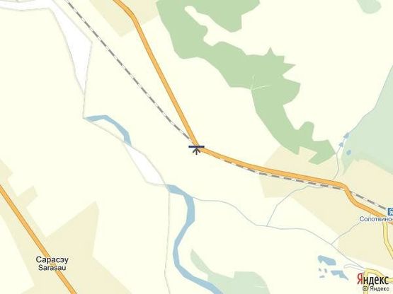 Схема рекламной плоскости по адресу с.Діброва, вул.Головна, в сторону м.Тячів