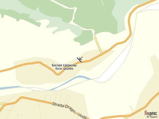 Схема рекламної площини за адресою с.Біла Церква,вул.Головна, в сторону м.Тячів, Ужгород