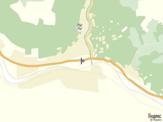 Схема рекламної площини за адресою с.Луг, центр , в сторону м.Рахів, Ів.Франківськ