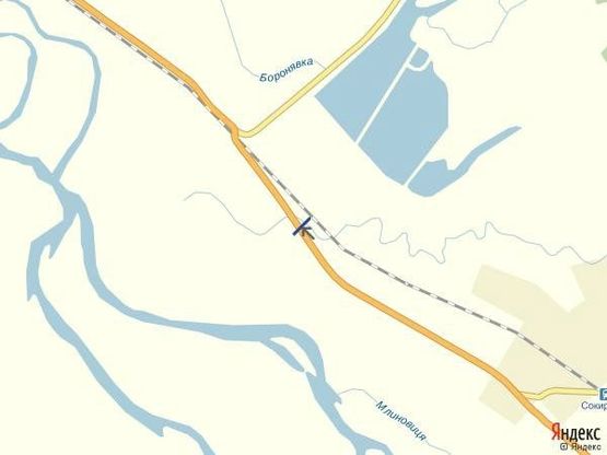 Схема рекламної площини за адресою В'їзд в Тячівський район, зі сторони м. Хуст