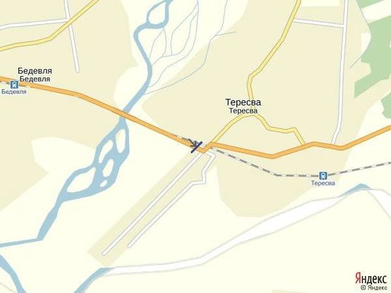 Схема рекламної площини за адресою смт.Тересва,вул.Народна (Леніна ) в сторону м.Рахів Схема рекламної площини за адресою смт.Тересва,вул.Народна (Леніна ) в сторону м.Рахів