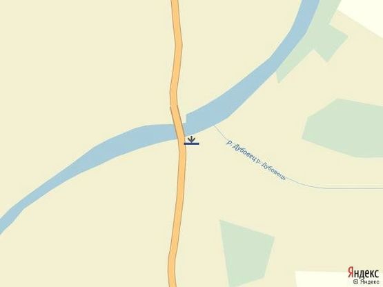 Схема рекламної площини за адресою смт. Дубове, біля ринку