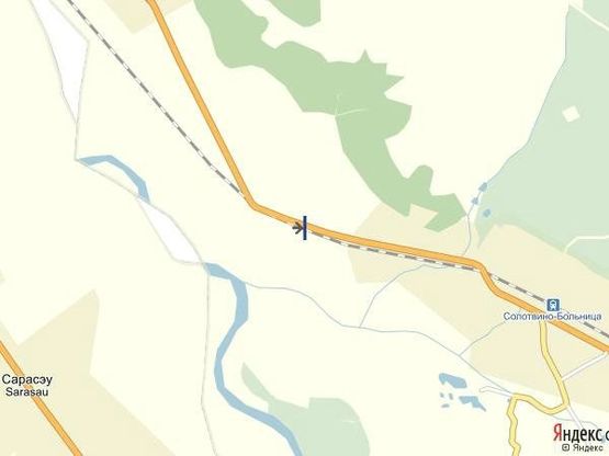 Схема рекламной плоскости по адресу смт.Солотвино,вул.Головна, в сторону м.Рахів, біля застави, траса Рогатин-Мукачево