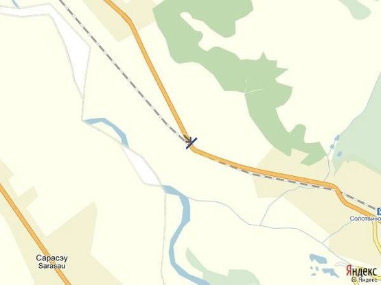 Схема рекламной плоскости по адресу с.Діброва, вул.Головна, в сторону смт.Солотвинно, м.Рахів